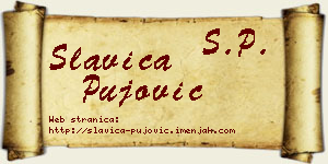 Slavica Pujović vizit kartica